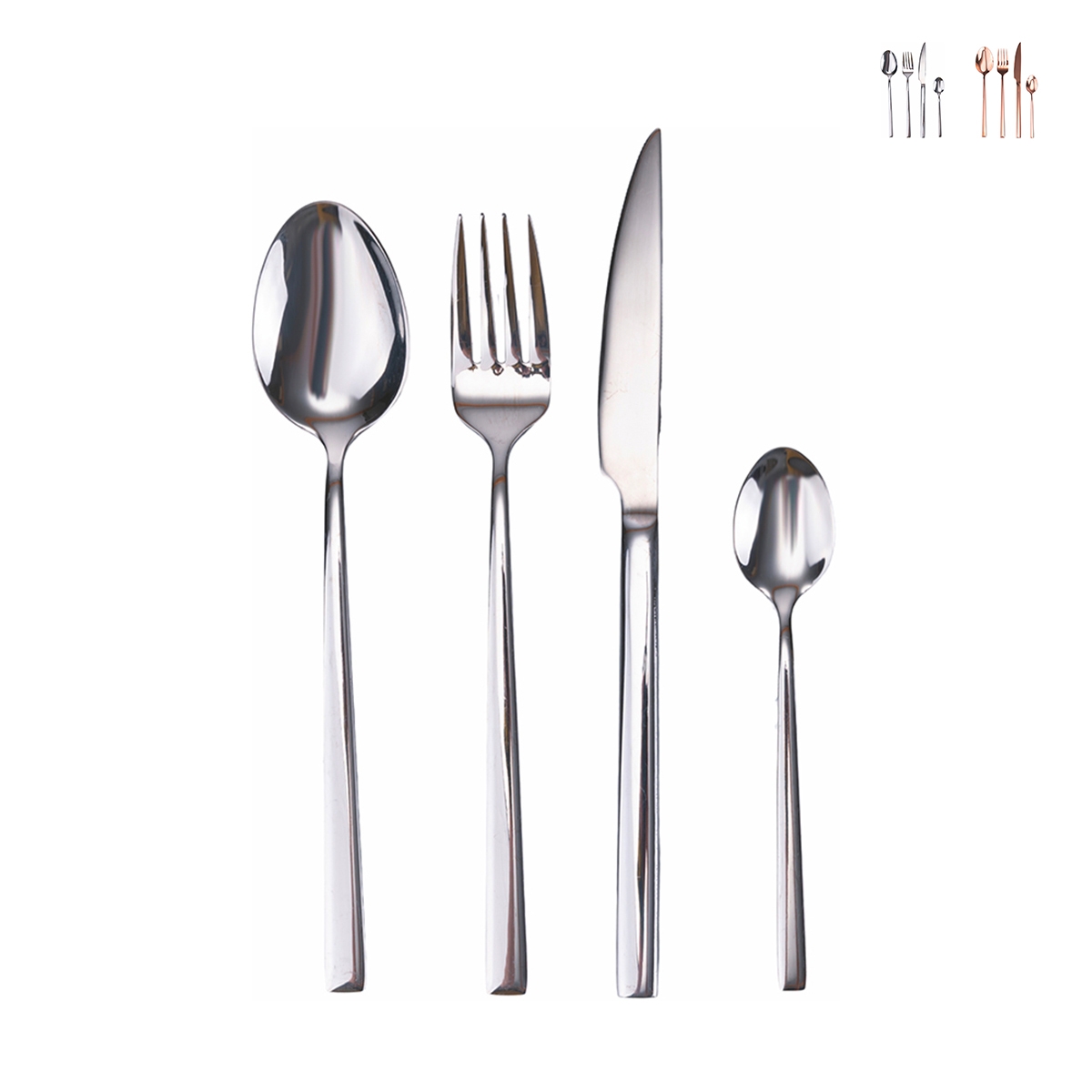 Set di 24 posate in acciaio inox 6 persone Luxury Villa d'Este Home Tivoli Promozione Set di 24 posate in acciaio inox 6 persone Luxury Villa d'Este Home Tivoli Promozione