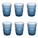 Set di 6 bicchieri acqua 280ml con decoro in rilievo Nobilis 2 Catalogo