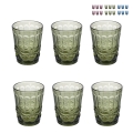 Set di 6 bicchieri acqua 280ml con decoro in rilievo Nobilis 2 Promozione