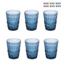 Set di 6 bicchieri acqua 280ml con decoro in rilievo Nobilis 2 Sconti