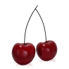 Scultura coppia di ciliegie in resina laccata rossa pop art Opla Vendita