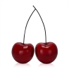 Scultura coppia di ciliegie in resina laccata rossa pop art Opla Offerta