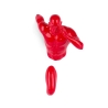 Scultura in resina da parete corridore con finitura laccata rossa Doro-L Saldi