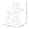 Scultura cane palloncino statua in resina laccata design MiniMira-M 