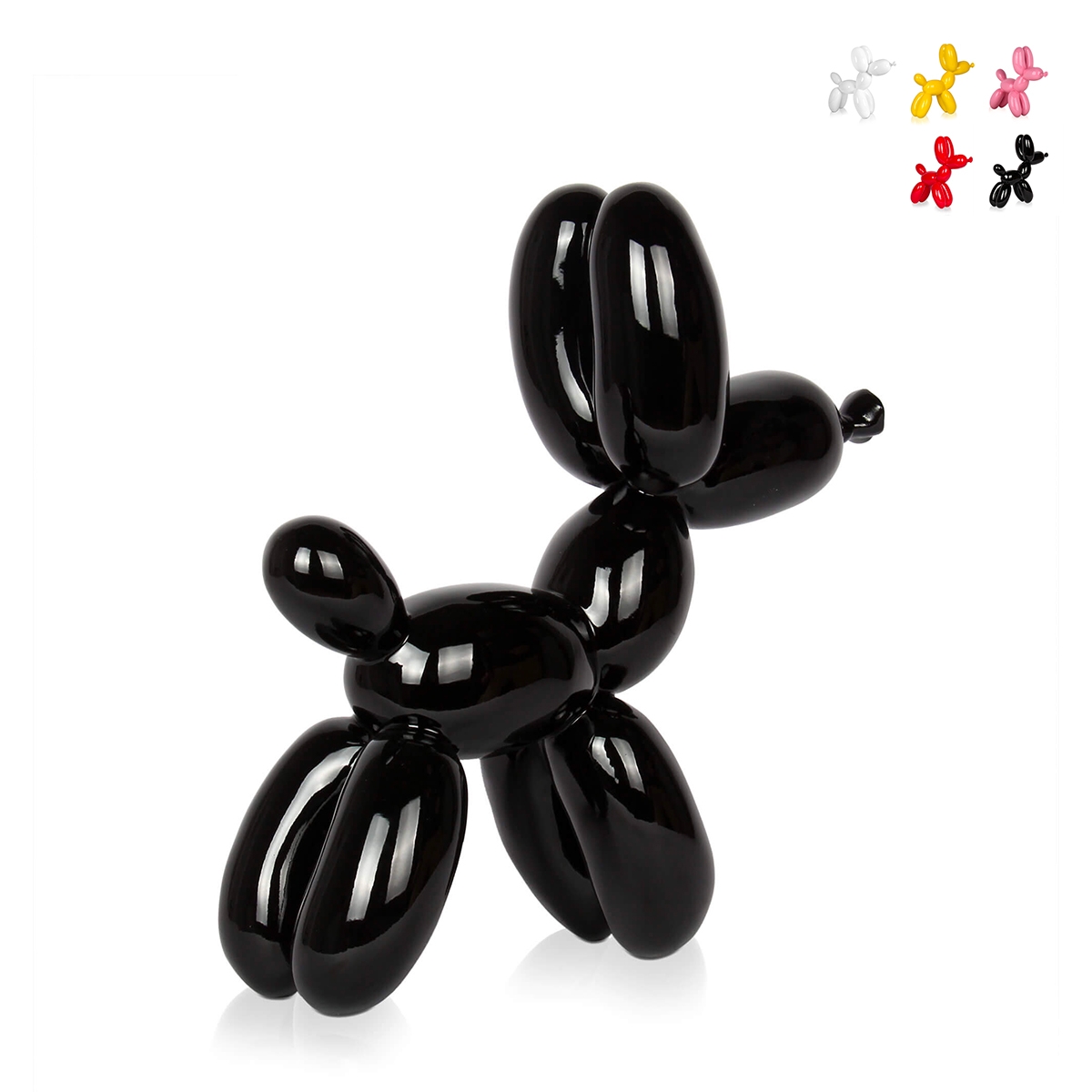 Scultura cane palloncino statua moderna in resina laccata MiniMira-L Promozione