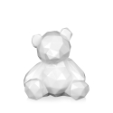 Scultura in resina laccata orsetto low poly statua moderna Rimo-L Saldi