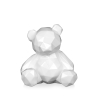 Scultura in resina laccata orsetto low poly statua moderna Rimo-L Saldi