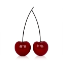 Scultura moderna statua coppia di ciliegie in resina laccata Alma-L Offerta