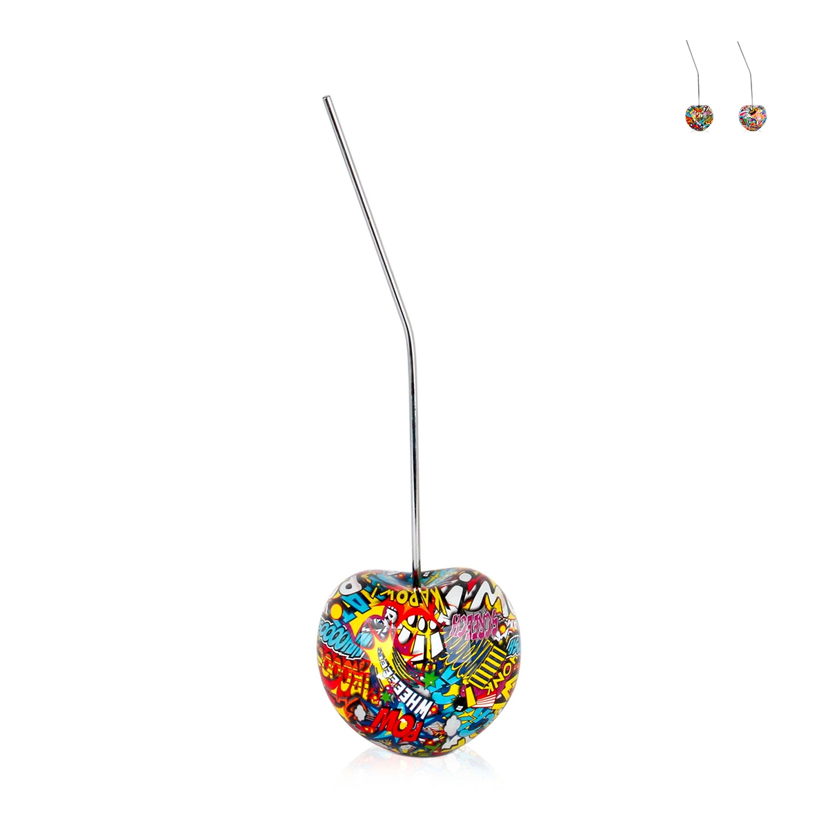 Scultura ciliegia in resina statua stile pop art fumetti MiniKora-PA Promozione Scultura ciliegia in resina statua stile pop art fumetti MiniKora-PA Promozione