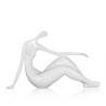 Scultura in resina laccata lucida statuetta figura femminile Bela-L Saldi