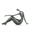 Scultura moderna in resina effetto metallo figura femminile Bela-M Modello