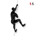 Scultura in resina laccata da parete scalatore statuetta moderna Vero-L Promozione