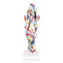 Scultura testa di cavallo statua multicolore in resina Knyph-PA Offerta