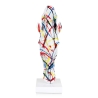 Scultura testa di cavallo statua multicolore in resina Knyph-PA Offerta