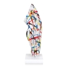Scultura testa di cavallo statua multicolore in resina Knyph-PA Sconti