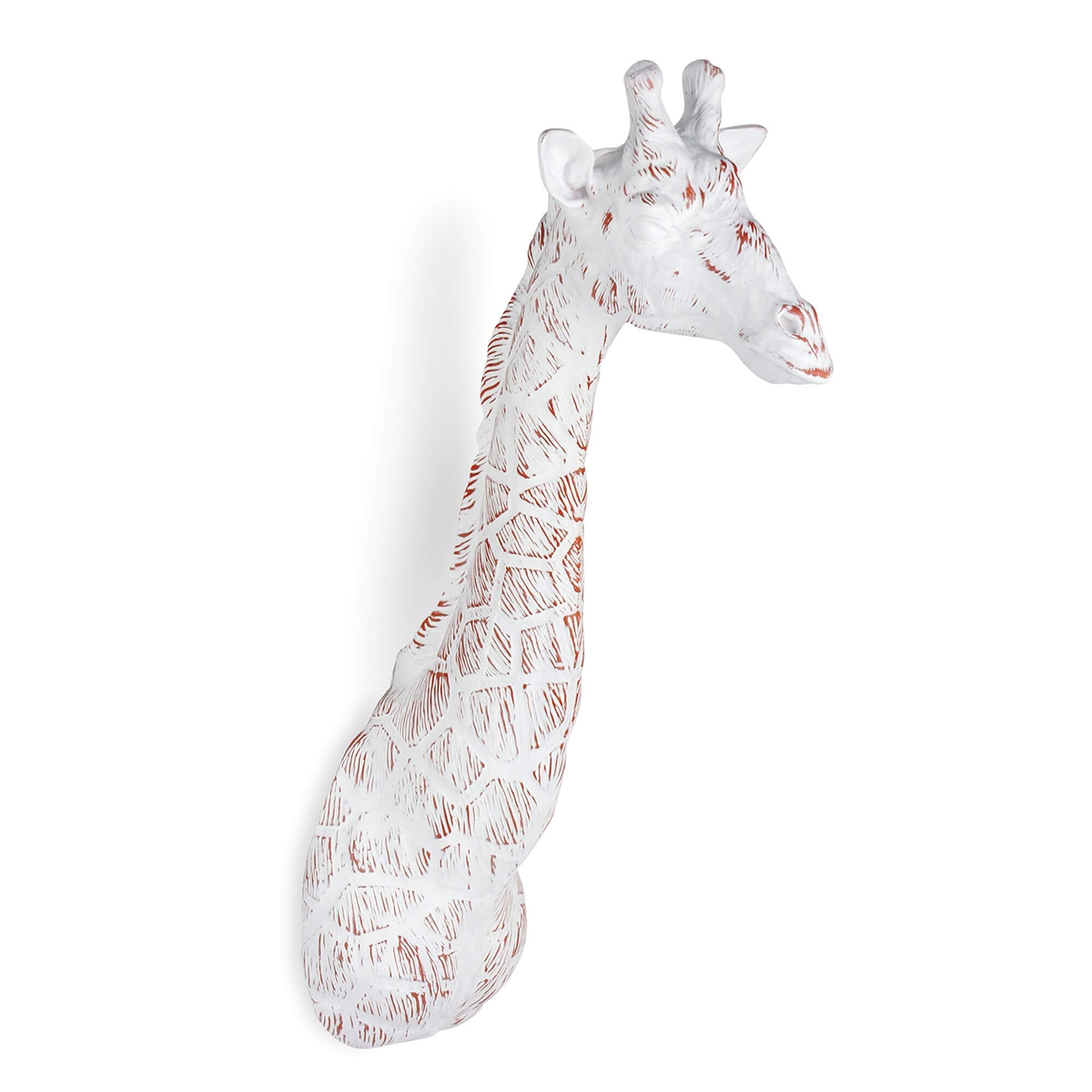 Scultura in resina da parete giraffa statua moderna multicolore Brysh Promozione