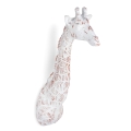 Scultura in resina da parete giraffa statua moderna multicolore Brysh Promozione