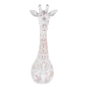Scultura in resina da parete giraffa statua moderna multicolore Brysh Saldi