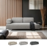 Divano modulare 3 posti design moderno componibile con tavolini Diadema Misure