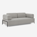 Divano modulare 3 posti design moderno componibile con tavolini Diadema Prezzo
