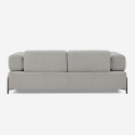 Divano modulare 3 posti design moderno componibile con tavolini Diadema 