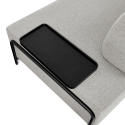 Divano modulare 3 posti design moderno componibile con tavolini Diadema 