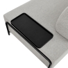 Divano modulare 3 posti design moderno componibile con tavolini Diadema 