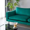 Divano 3 posti moderno elegante in velluto verde scuro Tashi Scelta