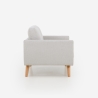 Divano design moderno scandinavo 2 posti in tessuto Marek Saldi