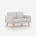 Divano design moderno scandinavo 2 posti in tessuto Marek Offerta