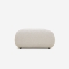 Divano componibile 3 posti curvo modulabile con pouf in tessuto Yuna-3P Catalogo