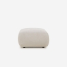 Divano componibile 3 posti curvo modulabile con pouf in tessuto Yuna-3P Scelta