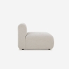 Divano componibile 3 posti curvo modulabile con pouf in tessuto Yuna-3P Caratteristiche
