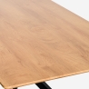 Tavolo con gambe incrociate di design 160x90 in legno e metallo Shaila Scelta
