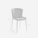 Sedia in tessuto di design per sala da pranzo con gambe dorate Virin 
