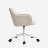 Sedia girevole in tessuto con braccioli per ufficio smart working Kivri Catalogo