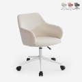 Sedia girevole in tessuto con braccioli per ufficio smart working Kivri Promozione