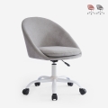 Sedia da ufficio girevole in tessuto regolabile in altezza Mikro Promozione