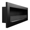 Camino a bioetanolo da incasso parete biocamino 120x40 Livorno 120 nero Sconti