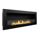 Camino a bioetanolo da incasso parete biocamino 120x40 Livorno 120 nero Vendita