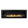 Camino a bioetanolo da incasso parete biocamino 120x40 Livorno 120 nero Offerta