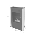 Stufa a bioetanolo camino biocamino da terra L50 x 27 x H80 Asia Stock