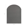 Pedana salvapavimento per stufe a legna e pellet in acciaio 80x60 Vendita