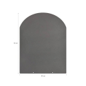 Pedana salvapavimento per stufe a legna e pellet in acciaio 90x80 Vendita