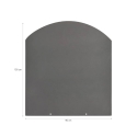 Pedana salvapavimento per stufe a legna e pellet in acciaio 100x90 Saldi