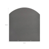 Pedana salvapavimento per stufe a legna e pellet in acciaio 100x90 Saldi