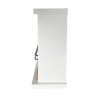 Camino a bioetanolo biocamino da terra Stoccolma in legno bianco L75xP24xH68 cm Saldi