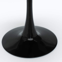 tavolo Tulipan rotondo 80cm nero e bianco per bar e soggiorno casa Misure