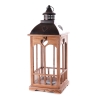 Set 2 lanterne decorative shabby chic in legno con portacandele Palu Vendita