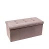Pouf in velluto rettangolare contenitore 76x34cm da salotto Pier Vendita